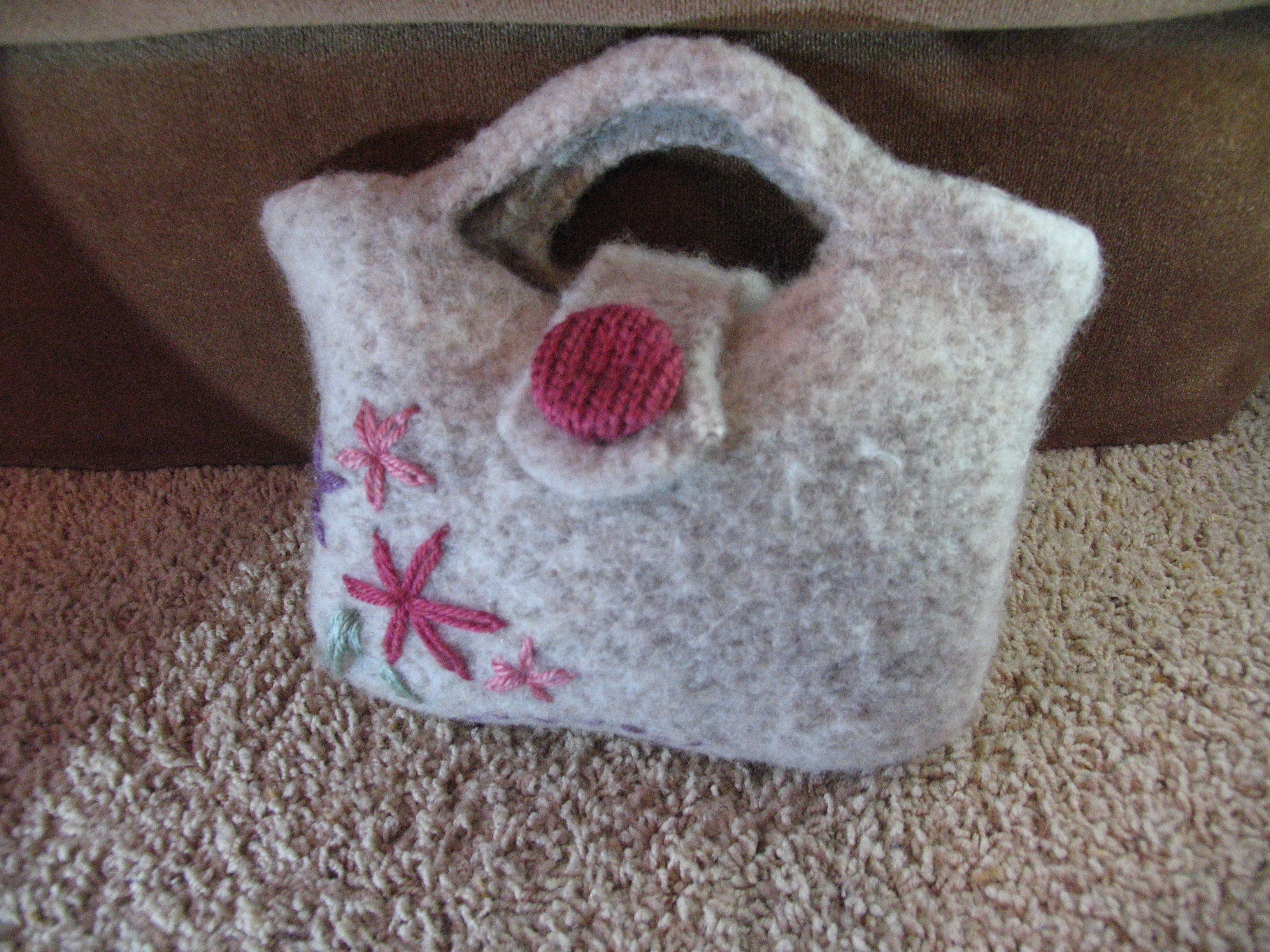 Mini felted bag